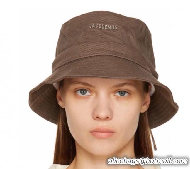 Grade Design Jacquemus Canvas Bucket Hat 0512 Brown 2023