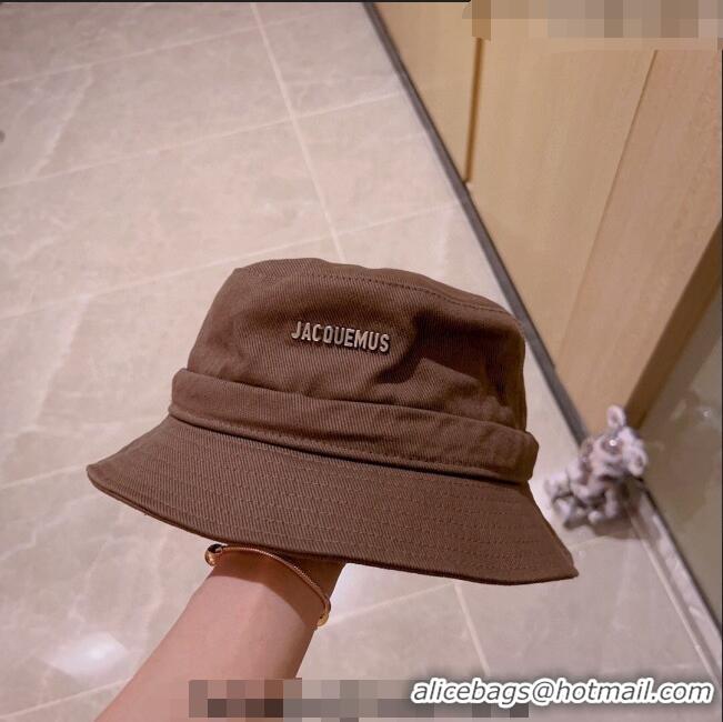 Grade Design Jacquemus Canvas Bucket Hat 0512 Brown 2023