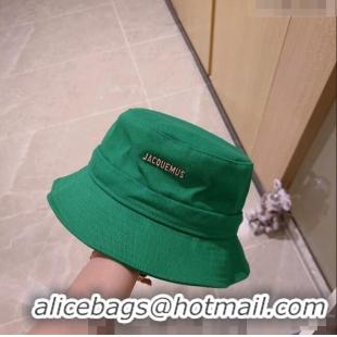 Promotional Jacquemus Canvas Bucket Hat 0512 Green 2023