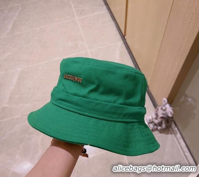 Promotional Jacquemus Canvas Bucket Hat 0512 Green 2023