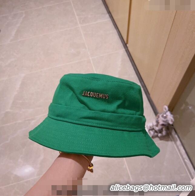 Promotional Jacquemus Canvas Bucket Hat 0512 Green 2023