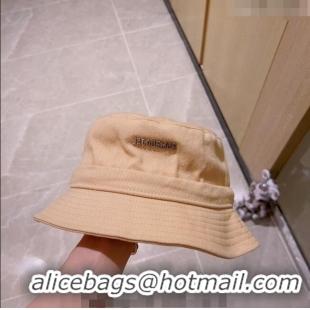 Cheapest Jacquemus Canvas Bucket Hat 0512 Apricot 2023