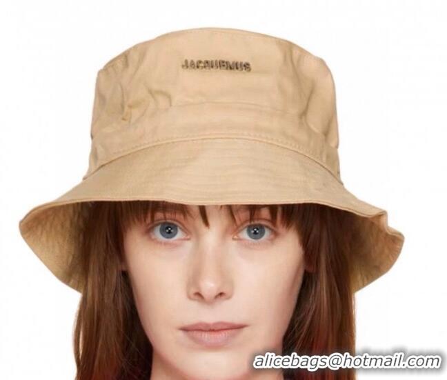 Cheapest Jacquemus Canvas Bucket Hat 0512 Apricot 2023