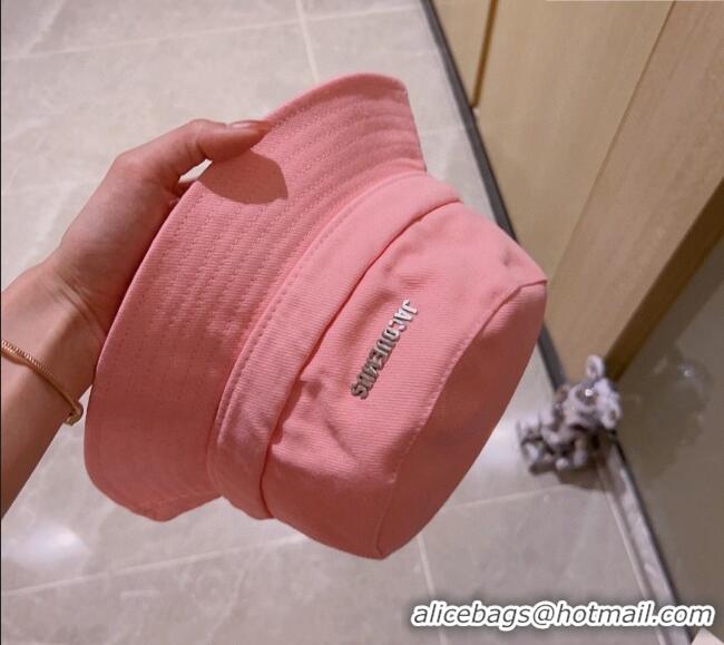 Famous Brand Jacquemus Canvas Bucket Hat 0512 Pink 2023