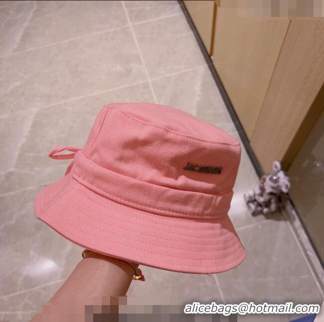 Famous Brand Jacquemus Canvas Bucket Hat 0512 Pink 2023