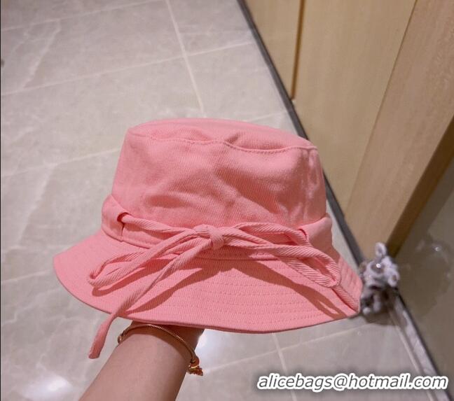 Famous Brand Jacquemus Canvas Bucket Hat 0512 Pink 2023