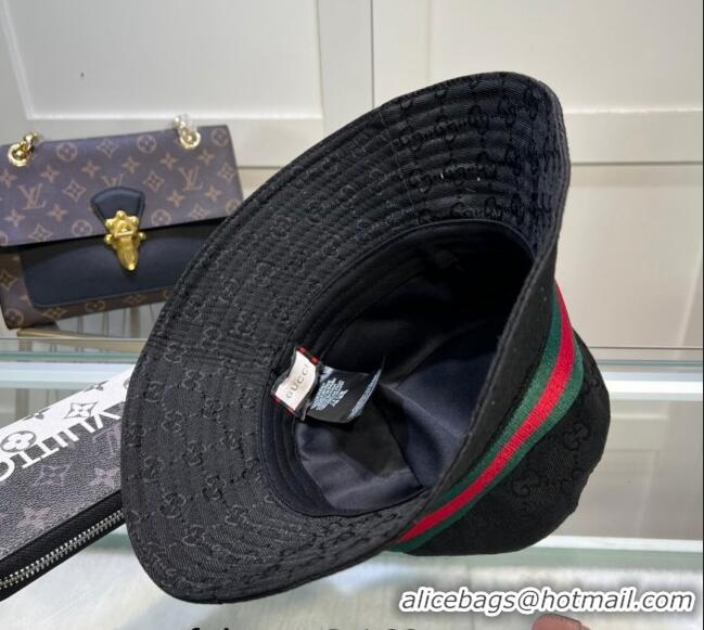 Super Quality Gucci GG Canvas Bucket Hat 0512 Black 2023