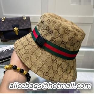 New Fashion Gucci GG Canvas Bucket Hat 0512 Beige 2023