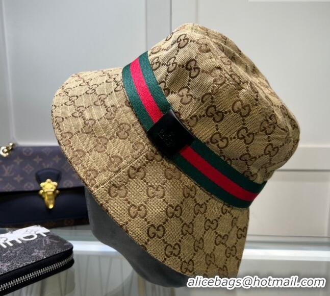 New Fashion Gucci GG Canvas Bucket Hat 0512 Beige 2023