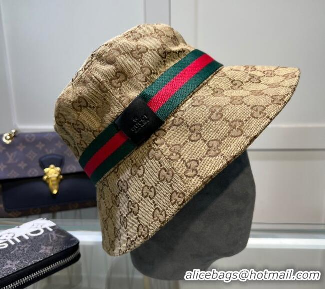 New Fashion Gucci GG Canvas Bucket Hat 0512 Beige 2023