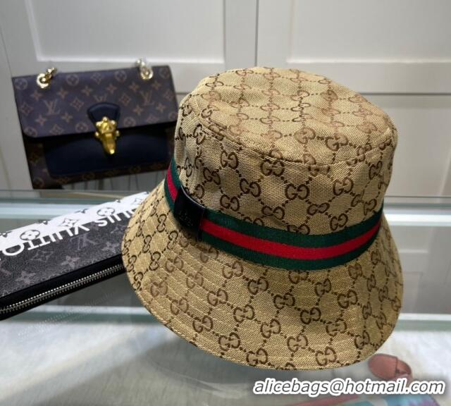 New Fashion Gucci GG Canvas Bucket Hat 0512 Beige 2023