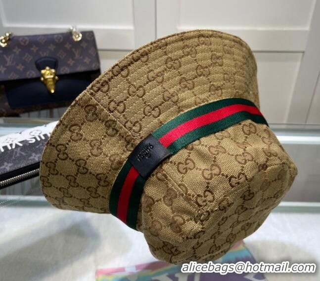 New Fashion Gucci GG Canvas Bucket Hat 0512 Beige 2023