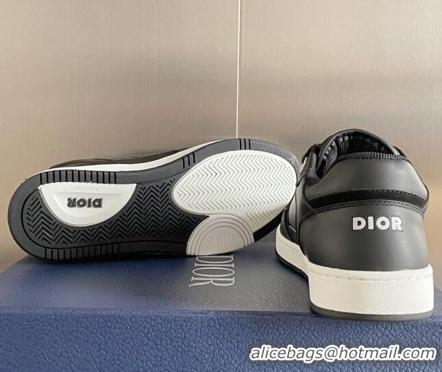 Best Product Dior B27 Low-Top Sneakers in Oblique Galaxy Leather and Calfskin Black/Grey 2122345