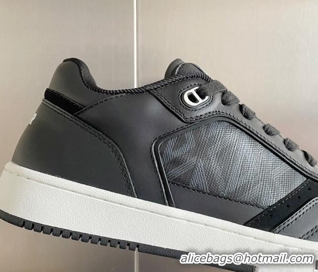 Best Product Dior B27 Low-Top Sneakers in Oblique Galaxy Leather and Calfskin Black/Grey 2122345