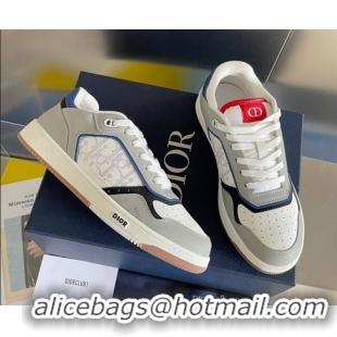 Top Quality Dior B27 Low-Top Sneakers in Calfskin White/Grey 2122665