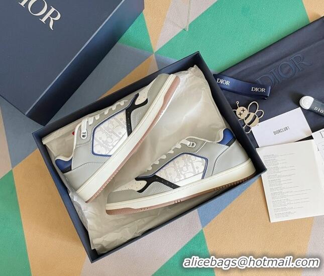 Top Quality Dior B27 Low-Top Sneakers in Calfskin White/Grey 2122665