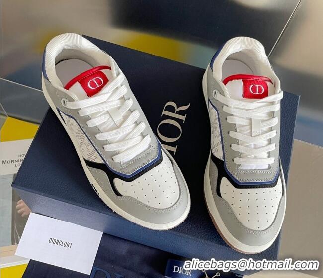 Top Quality Dior B27 Low-Top Sneakers in Calfskin White/Grey 2122665