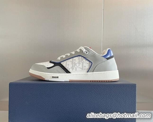 Top Quality Dior B27 Low-Top Sneakers in Calfskin White/Grey 2122665