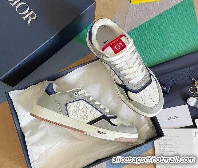 Top Quality Dior B27 Low-Top Sneakers in Calfskin White/Grey 2122665