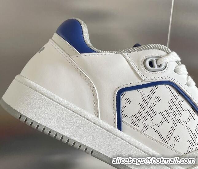 Sophisticated Dior B27 Low-Top Sneakers in Calfskin White/Blue 122666