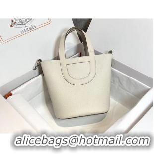 Famous Brand Hermes Original Togo Leather Bag H3602 White