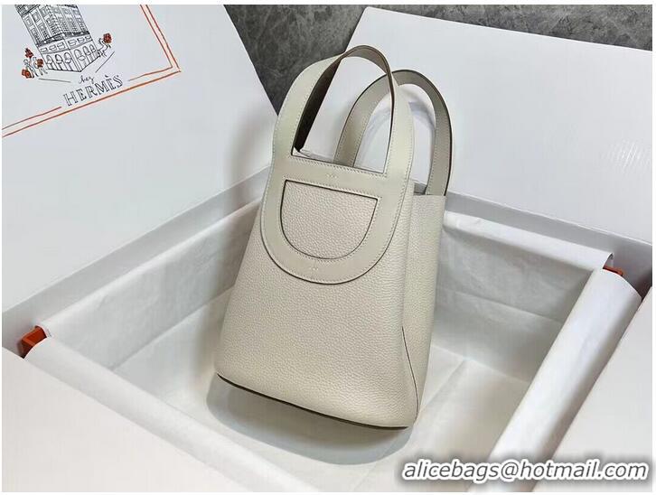 Famous Brand Hermes Original Togo Leather Bag H3602 White