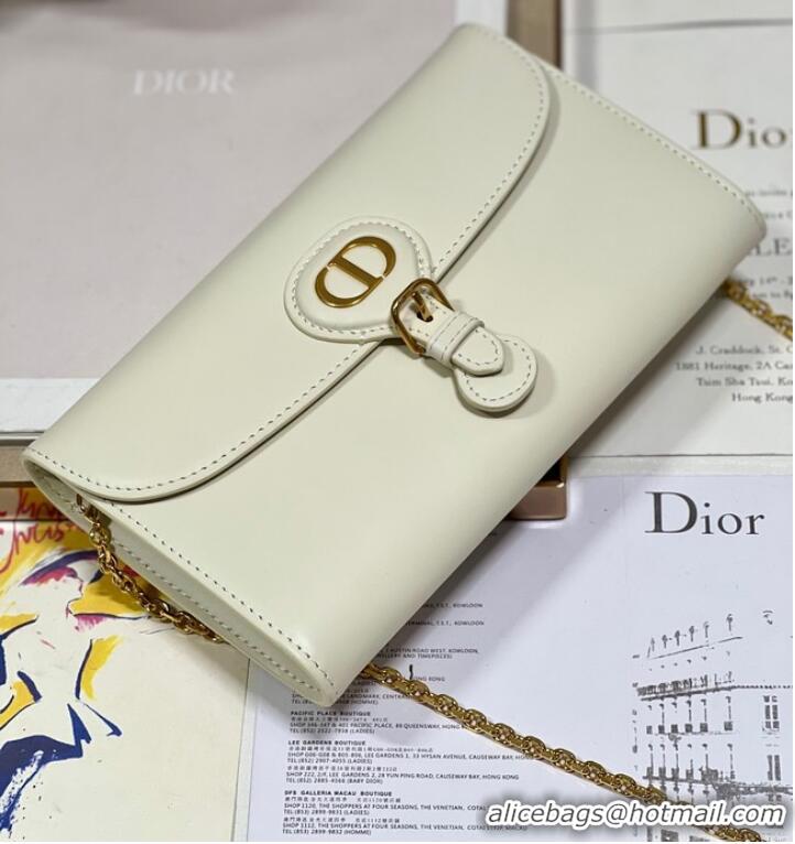 Buy Inexpensive DIOR BOBBY EAST-WEST POUCH WITH CHAIN Smooth Calfskin S5703UBP Latte