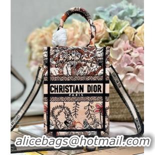 Super Quality MINI DIOR BOOK TOTE PHONE BAG Embroidery S5555CES-2