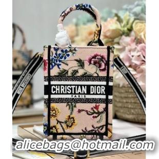 Top Design MINI DIOR BOOK TOTE PHONE BAG Embroidery S5555CES-4