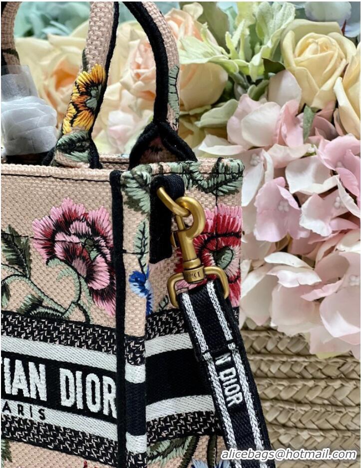 Top Design MINI DIOR BOOK TOTE PHONE BAG Embroidery S5555CES-4