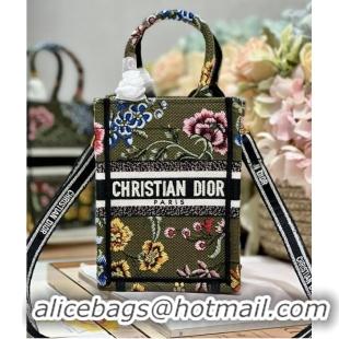 Buy Fashionable MINI DIOR BOOK TOTE PHONE BAG Embroidery S5555CES-5