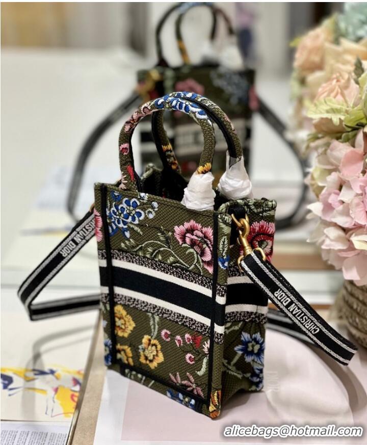 Buy Fashionable MINI DIOR BOOK TOTE PHONE BAG Embroidery S5555CES-5