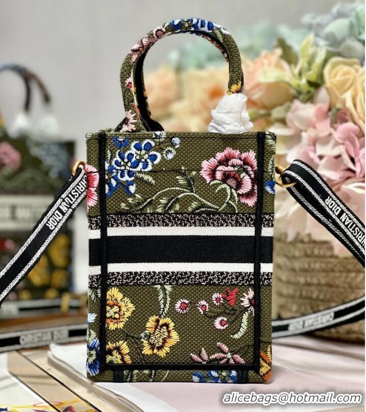 Buy Fashionable MINI DIOR BOOK TOTE PHONE BAG Embroidery S5555CES-5