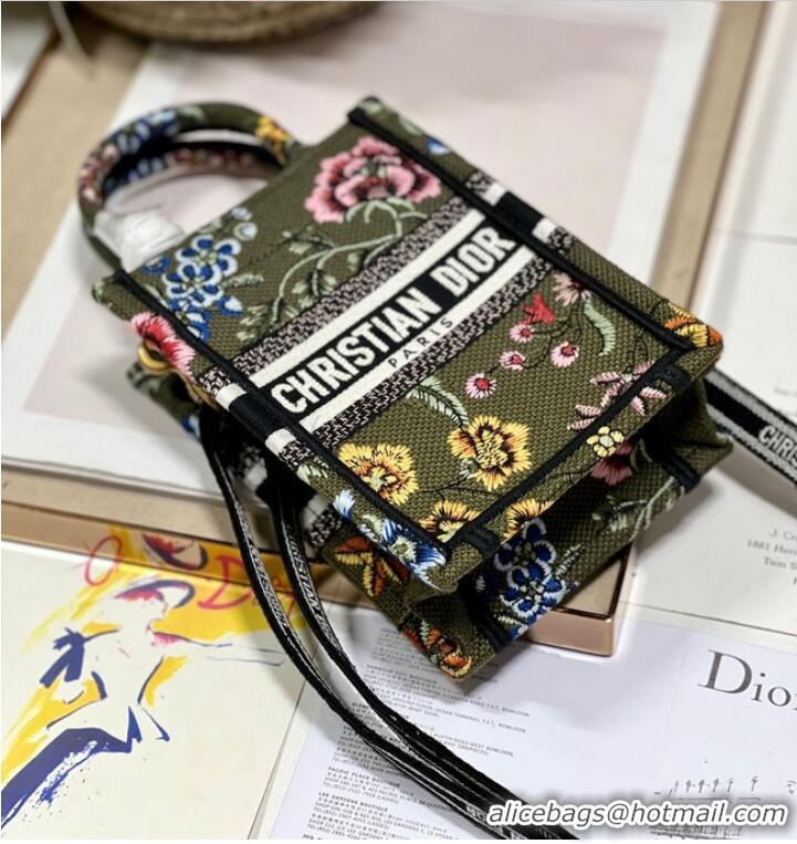 Buy Fashionable MINI DIOR BOOK TOTE PHONE BAG Embroidery S5555CES-5