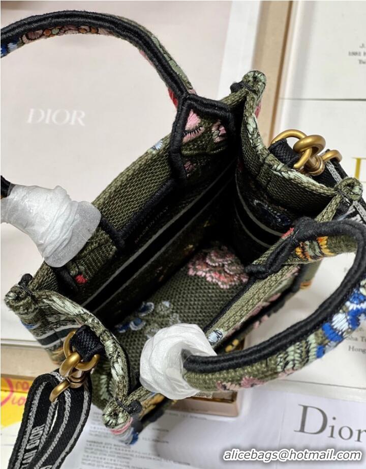 Buy Fashionable MINI DIOR BOOK TOTE PHONE BAG Embroidery S5555CES-5