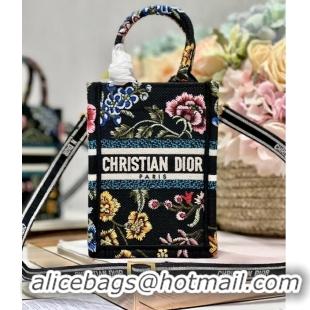 Well Crafted MINI DIOR BOOK TOTE PHONE BAG Embroidery S5555CES-6