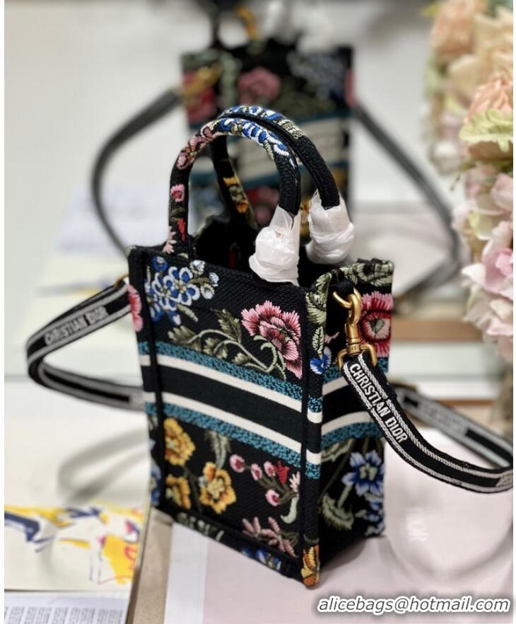 Well Crafted MINI DIOR BOOK TOTE PHONE BAG Embroidery S5555CES-6