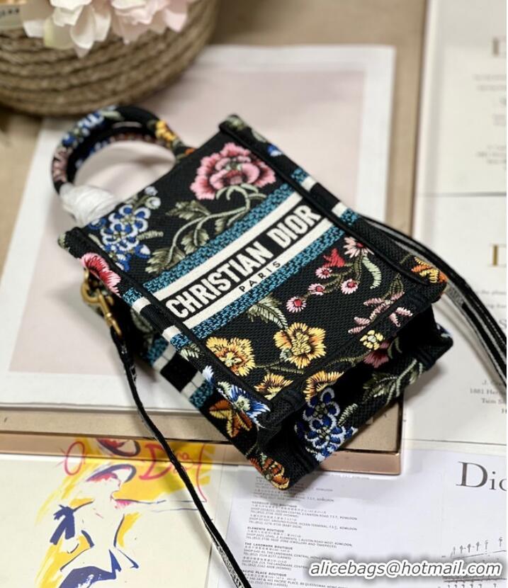 Well Crafted MINI DIOR BOOK TOTE PHONE BAG Embroidery S5555CES-6