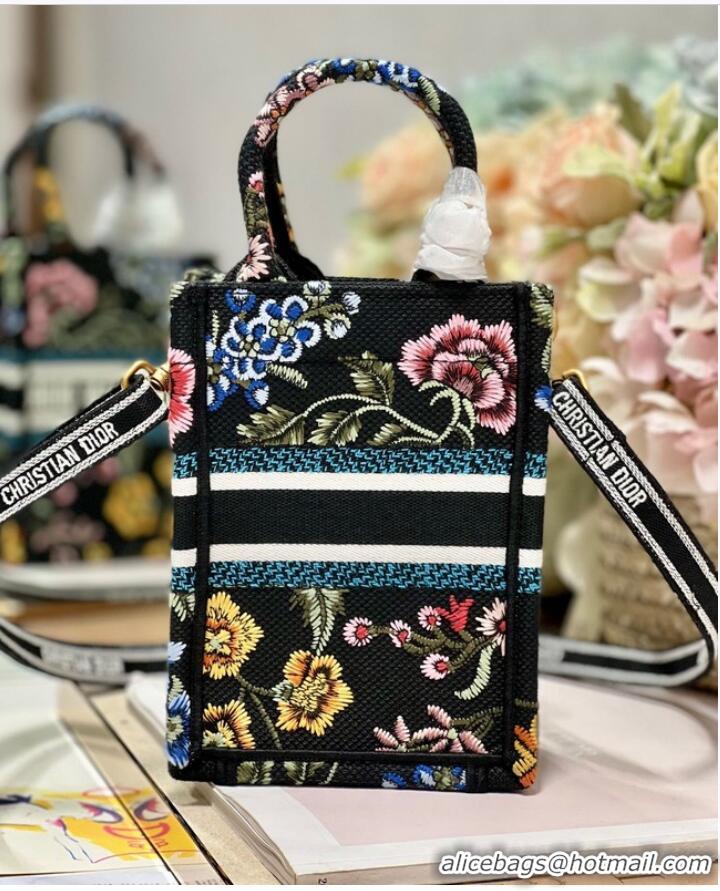 Well Crafted MINI DIOR BOOK TOTE PHONE BAG Embroidery S5555CES-6