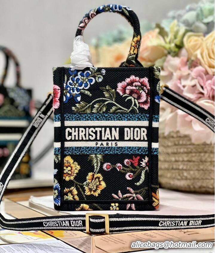 Well Crafted MINI DIOR BOOK TOTE PHONE BAG Embroidery S5555CES-6