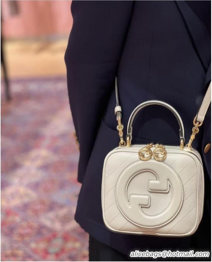 Reasonable Price Gucci Blondie top handle bag 744434 White