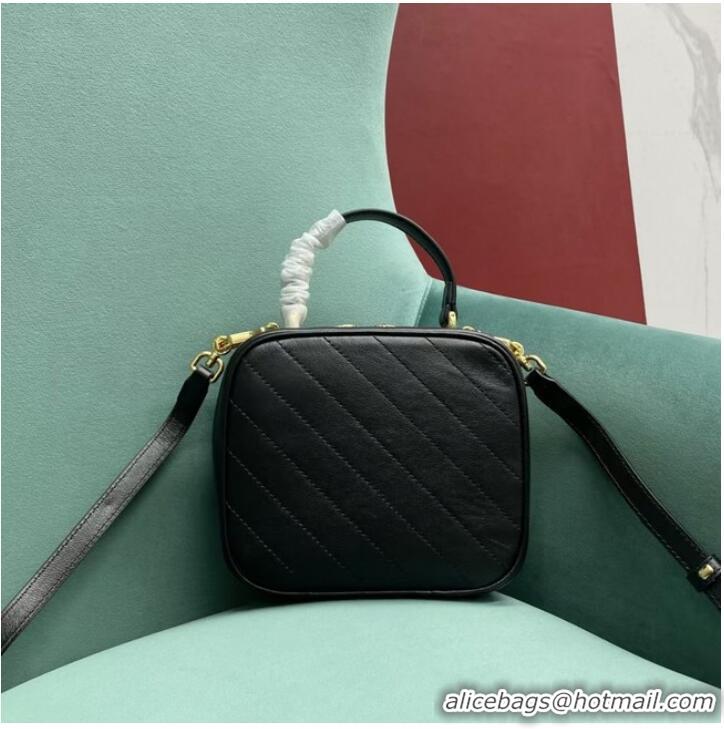 Top Grade Gucci Blondie top handle bag 744434 BLACK