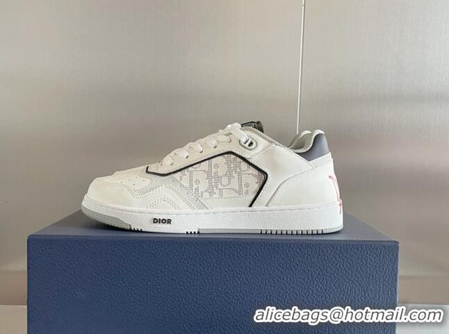 Perfect Dior B27 Low-Top Sneakers in Calfskin White/Black 122670