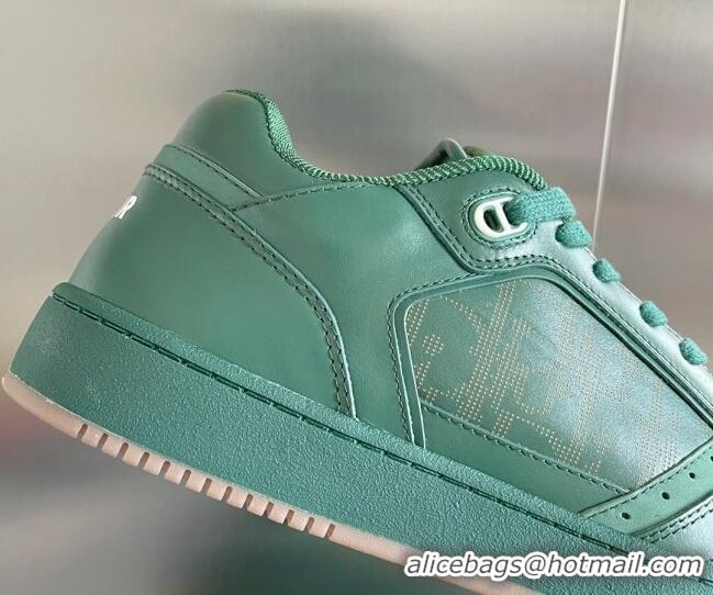 Discount Dior B27 Low-Top Sneakers in Calfskin Green 2122673