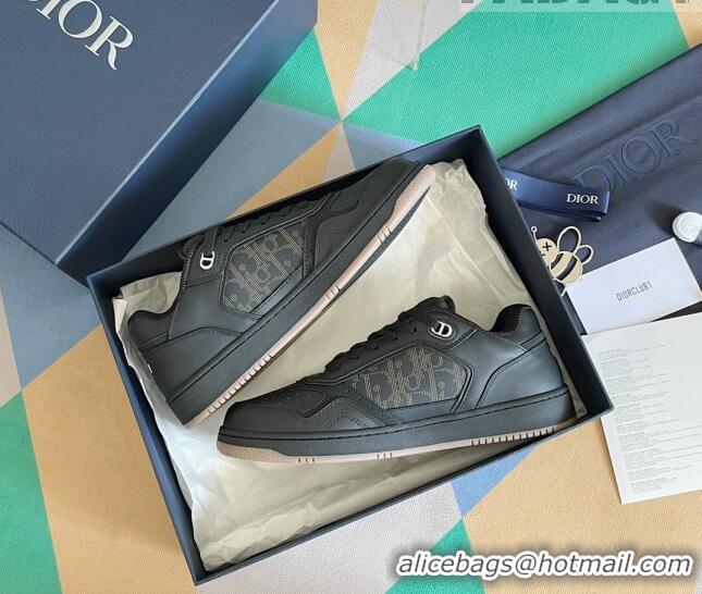 Stylish Dior B27 Low-Top Sneakers in Calfskin Black  122675