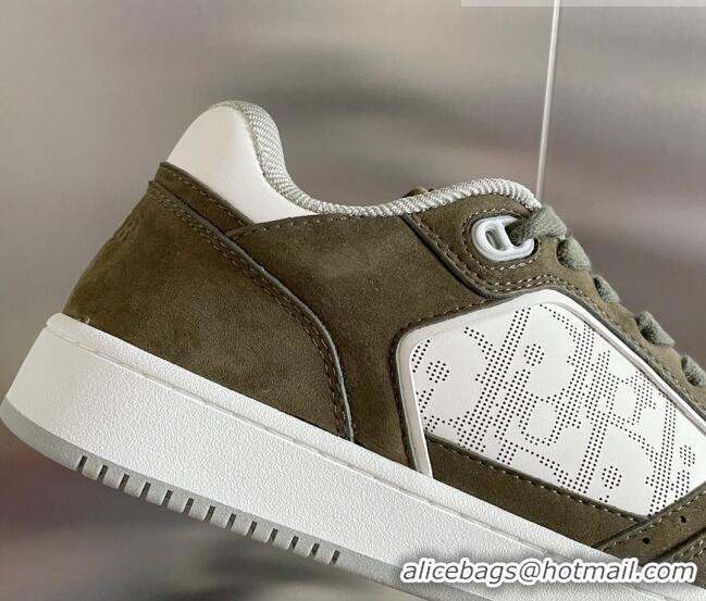 Low Price Dior B27 Low-Top Sneakers in Calfskin and Suede White/Green 122677