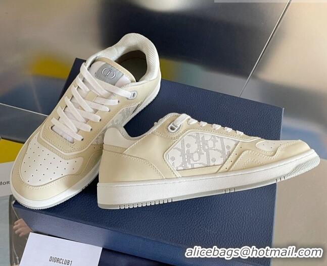 Generous Dior B27 Low-Top Sneakers in Calfskin White/Beige 2122678