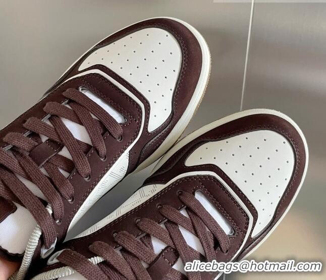 Unique Style Dior B27 Low-Top Sneakers in Calfskin and Suede White/Brown 2122679