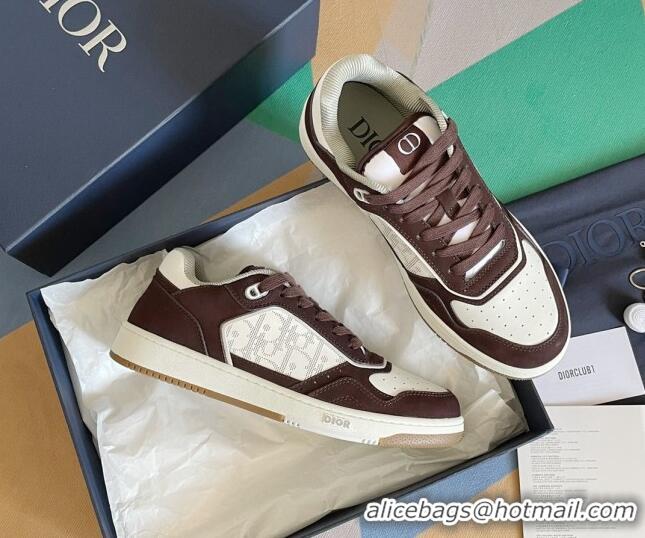 Unique Style Dior B27 Low-Top Sneakers in Calfskin and Suede White/Brown 2122679