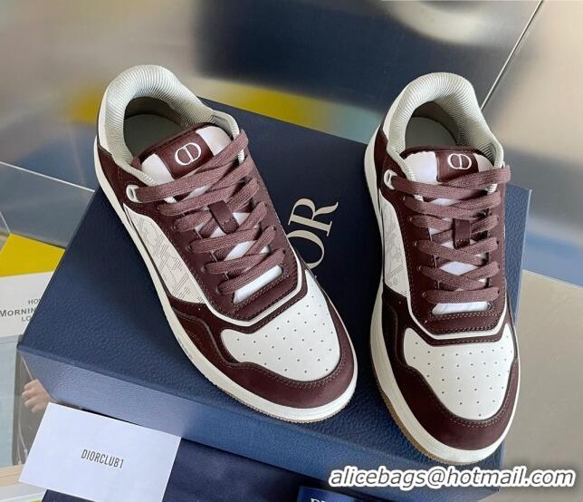 Unique Style Dior B27 Low-Top Sneakers in Calfskin and Suede White/Brown 2122679